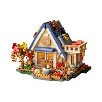 Conjunto De Blocos De Montar Criativo De Moinho De Vento E Casa Na Árvore Retrô Para Adultos, Modelo