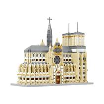 Conjunto De Blocos De Montar Da Catedral De Notre-Dame De Paris 2908 Peças Modelo Arquitetônico