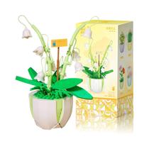 Conjunto De Blocos De Montar De Buquê De Flores Lírio Do Vale, Brinquedos De Partículas Artificiais