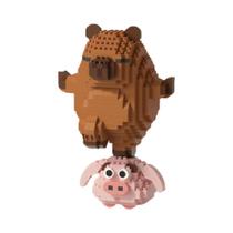 Conjunto De Blocos De Montar De Capivara Fofa, Brinquedo STEM Para Crianças E Adultos, Modelo DIY De