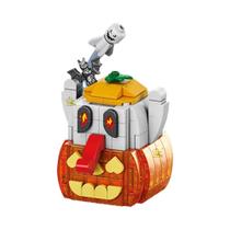 Conjunto De Blocos De Montar De Halloween: Casa Fantasma, Abóbora E Trem - Brinquedo MOC Para