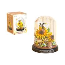 Conjunto De Blocos De Montar De Insetos E Plantas Em Vaso: Abelha, Borboleta, Flor, Bonsai, Com Conjunto De Blocos De Montar De Insetos E Plantas Em Vaso: Abelha, Borboleta, Flor, Bonsai, Com