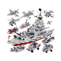 Conjunto De Blocos De Montar De Modelo De Navio De Guerra Da Marinha Para Meninos Compatível Com Conjunto De Blocos De Montar De Modelo De Navio De Guerra Da Marinha Para Meninos Compatível Com