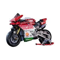 Conjunto De Blocos De Montar De Motocicleta De Corrida Para Meninos, Modelo De Super Moto,