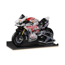 Conjunto De Blocos De Montar De Motocicleta De Corrida Para Meninos, Modelo De Super Moto,