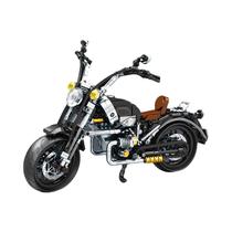 Conjunto De Blocos De Montar De Motocicleta Vintage Retro Com Sidecar, Modelo DIY De Triciclo Com Conjunto De Blocos De Montar De Motocicleta Vintage Retro Com Sidecar, Modelo DIY De Triciclo Com