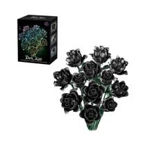 Conjunto De Blocos De Montar De Vaso Com Buquê De Flores Rosa Girassol Tulipa Decoração Para Casa