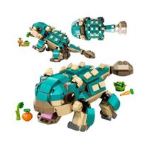 Conjunto De Blocos De Montar Dinossauro Ankylosaurus MOC World Park Brinquedos Para Crianças