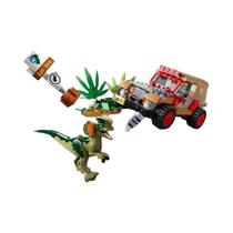 Conjunto De Blocos De Montar Dinossauro Modelo Dilophosaurus Ambush Compatível 76958 Brinquedos De