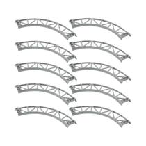 Conjunto De Blocos De Montar DIY Para Crianças: Montanha-Russa Com Trilhos, Chassi, Curvas, Rampas E