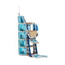 Conjunto De Blocos De Montar Do Modelo De Batalha Mech Da Torre Starks City Para Presentes De Heróis