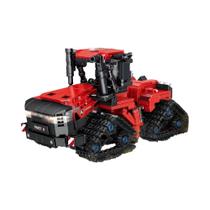 Conjunto De Blocos De Montar Educacionais Infantis: Locomotiva Agrícola, Trator De Cinco Arados,