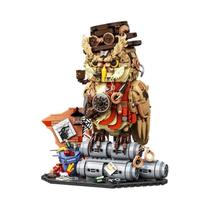 Conjunto De Blocos De Montar MOC De Animal Mágico Detective Coruja 1200 Peças Brinquedos Educativos