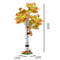 Conjunto De Blocos De Montar MOC De Cenário Urbano Com Floresta E Selva