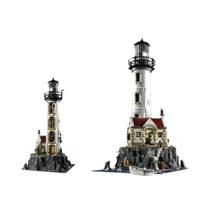 Conjunto De Blocos De Montar Modelo Farol Elétrico 2065 Peças, Blocos Motorizados, Brinquedos Para