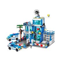 Conjunto De Blocos De Montar Para Meninos, Estação De Polícia SWAT, Edifício Militar, Carro De