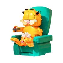 Conjunto De Blocos De Montar Sofá Garfield Mini Figuras Cena Clássica De Anime Brinquedos Educativos