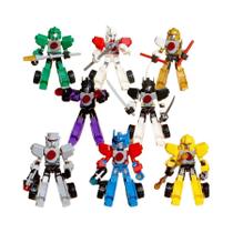 Conjunto De Blocos De Montar Transformáveis Para Crianças Com 8 Peças, Brinquedo Mecha Que Desmonta