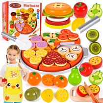 Conjunto de blocos de padrões Atoylink Wooden para crianças pequenas com 72 soluções