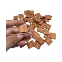 Conjunto De Blocos De Telhas Miniatura Vermelhas E Cinzas Para Modelismo, 50 Peças, Material De
