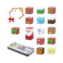 Conjunto De Blocos Magnéticos Do Papai Noel Para Crianças, Brinquedos De Construção Com Tema De Elfo