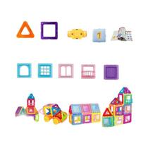 Conjunto De Blocos Magnéticos Para Crianças 64-184 Peças Mini Tamanho Brinquedo STEM Para Meninos E