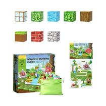 Conjunto De Blocos Magnéticos Para Crianças a Partir De 3 Anos, Cubo Mundo Mineiro, Modelo DIY,