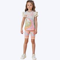 Conjunto De Blusa Alongada Em Meia Malha E Bermuda Biker Em Malha Power Infantil Menina Infanti 82937 Offwhite Conjunto De Blusa Alongada Em Meia Malha E Bermuda Biker Em Malha Power Infantil Menina Infanti 82937 Offwhite
