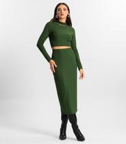 Conjunto de Blusa Com Saia Endless Verde Conjunto de Blusa Com Saia Endless Verde