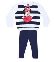 Conjunto de Blusa de Moletom e Legging da Minnie - Branco e Azul Marinho -Cativa Disney Conjunto de Blusa de Moletom e Legging da Minnie - Branco e Azul Marinho -Cativa Disney