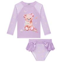 Conjunto de Blusa e Calcinha em Malha Uv Dry com Proteção Uv 50+ 74363 Infanti