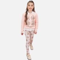Conjunto De Blusa Em Moletom Com Pelúcia E Calça Legging Em Termoskin Peluciado Infantil Menina Infanti 79804 Rose Conjunto De Blusa Em Moletom Com Pelúcia E Calça Legging Em Termoskin Peluciado Infantil Menina Infanti 79804 Rose