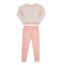 Conjunto de Blusa Manga Longa em Pêlo e Calça Cirrê Felpada Paraíso