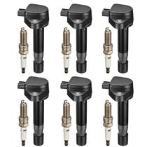 Conjunto de Bobinas de Ignição BDFHYK UF603 e Velas de Irídio 6 unidades Conjunto de Bobinas de Ignição BDFHYK UF603 e Velas de Irídio 6 unidades