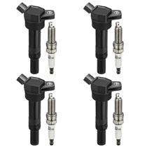 Conjunto de bobinas de ignição e velas de ignição Iridium para Hyundai Kia