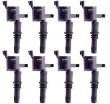 Conjunto de bobinas de ignição MAS compatível com Ford Expedition Explorer F150 F250 F350 Super Duty Lincoln Navigator Mark LT Mercury 4,6 L 5,4 L 6,8 L V8 V10