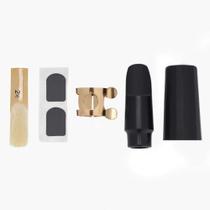 Conjunto de bocais para saxofone soprano Vbest life ABS com palheta e boné