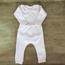 Conjunto de Body e Calça Algodão Egípcio Rosa