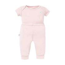Conjunto de Body Hug Curto Com Calça Culote Rosa