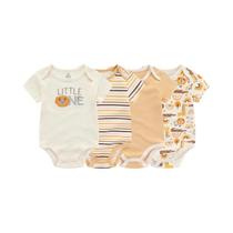 Conjunto De Bodysuit De Verão Para Bebê Menino E Menina, 4 Peças, 100% Algodão, Macacões Para Conjunto De Bodysuit De Verão Para Bebê Menino E Menina, 4 Peças, 100% Algodão, Macacões Para