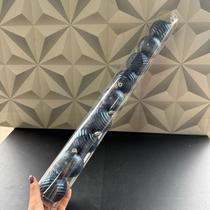 Conjunto de bola de Natal azul 6cm com 9 peças decoradas enfeite árvores de Natal pendente bolas bolinha bolinhas azuis