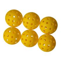 Conjunto de Bolas 6 Unidades Pickleball Externo 40 Furos Voo Consistente Vollo