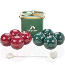 Conjunto de bolas de bocha Apudarmis Kit de 8 bolas de poliresina de 10,7 cm