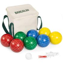 Conjunto de Bolas de Bocha Barcaloo 8 Bolas de Resina 9cm Pallino Conjunto de Bolas de Bocha Barcaloo 8 Bolas de Resina 9cm Pallino