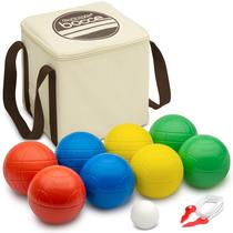 Conjunto de bolas de bocha GoSports, jogo de exterior composto de 90 mm