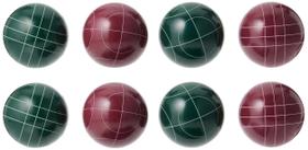 Conjunto de bolas de bocha, jogos de marca registrada com estojo de transporte e pallino