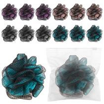 Conjunto de bolas de esponja de banho Loofah Shower Puff, tamanho de viagem, x12 Conjunto de bolas de esponja de banho Loofah Shower Puff, tamanho de viagem, x12