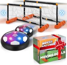 Conjunto de bolas de futebol Hover Atlasonix com 2 discos flutuantes e 2 gols