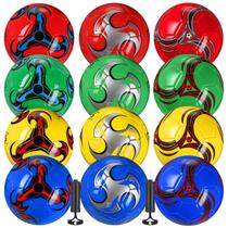 Conjunto de bolas de futebol MiniInflat, 12 unidades, tamanho 4, com bomba de 20 cm Conjunto de bolas de futebol MiniInflat, 12 unidades, tamanho 4, com bomba de 20 cm