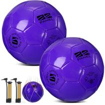 Conjunto de bolas de futebol Shappy, tamanho 4, 2 peças, com bomba, roxo escuro